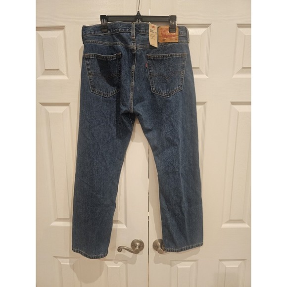 Levi's 505 Men's 505-4891 Regular Extra Room,  Straight Leg jeans Blue 34wx30 - Picture 11 of 11
